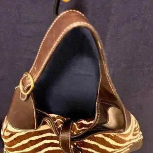 GUCCI Pony Hair Zebra Large Jackie O Bouvier Hobo Brown | Poshmark