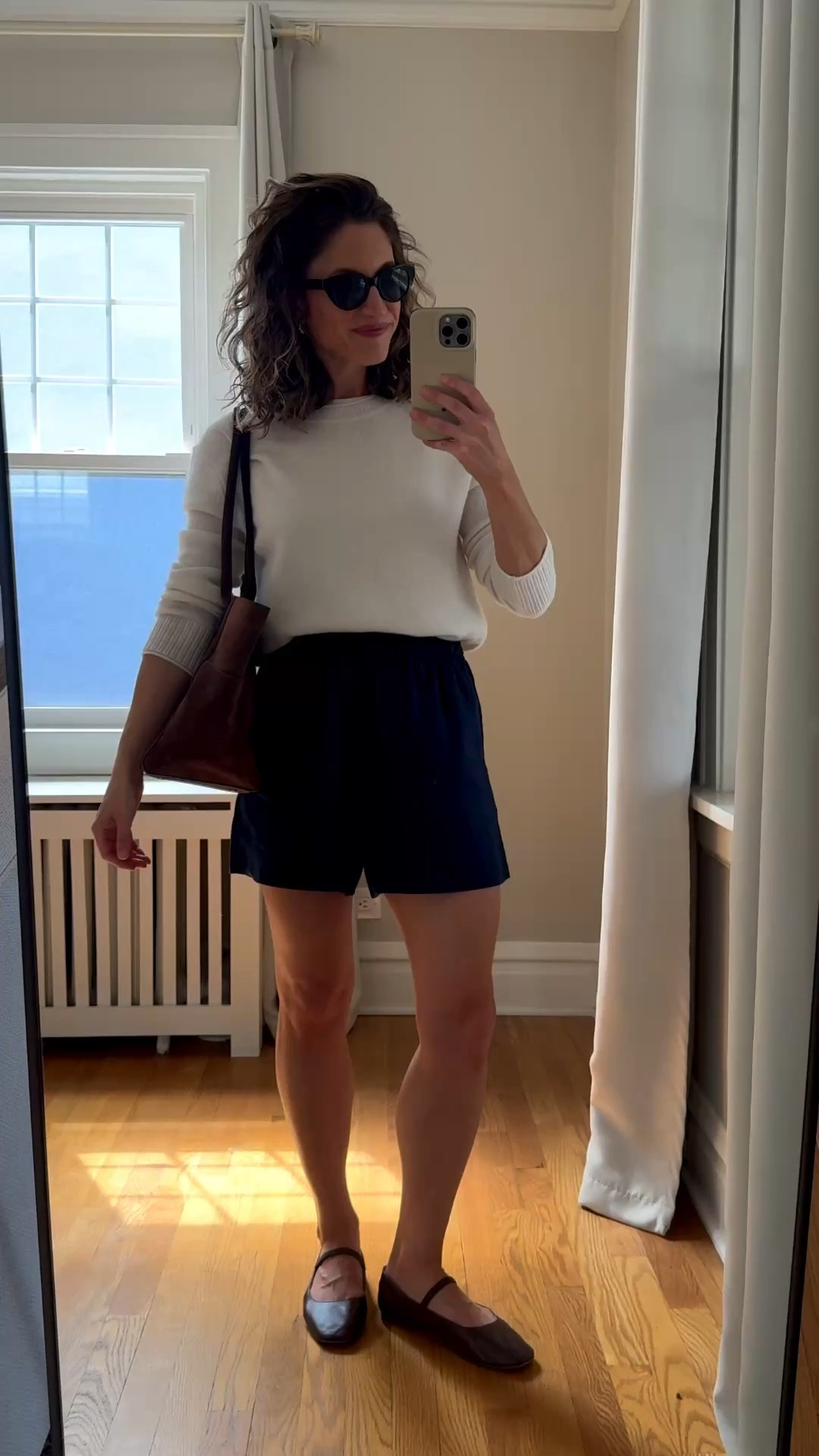 
Comfy and chic spring look from @Quince 

Mongolian Cashmere Boxy Crewneck Sweater, TTS

100% European Linen High Waisted Shorts, TTS, comes in a ton of colors

Italian Suede Shopper Tote, this is the chocolate brown color, great quality!

#quincepartner


#LTKmomlife #LTKSeasonal #LTKPetite