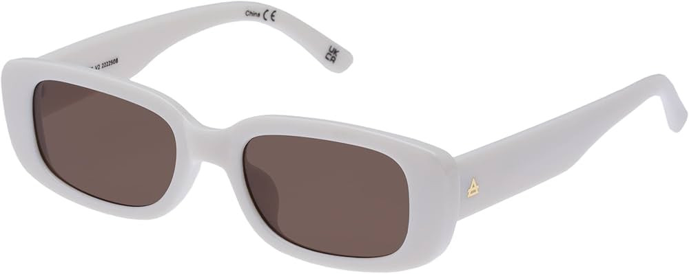 AIRE Ceres Sunglasses - White, Rectangle, Unisex, Sleek and Slimline Style | Amazon (US)