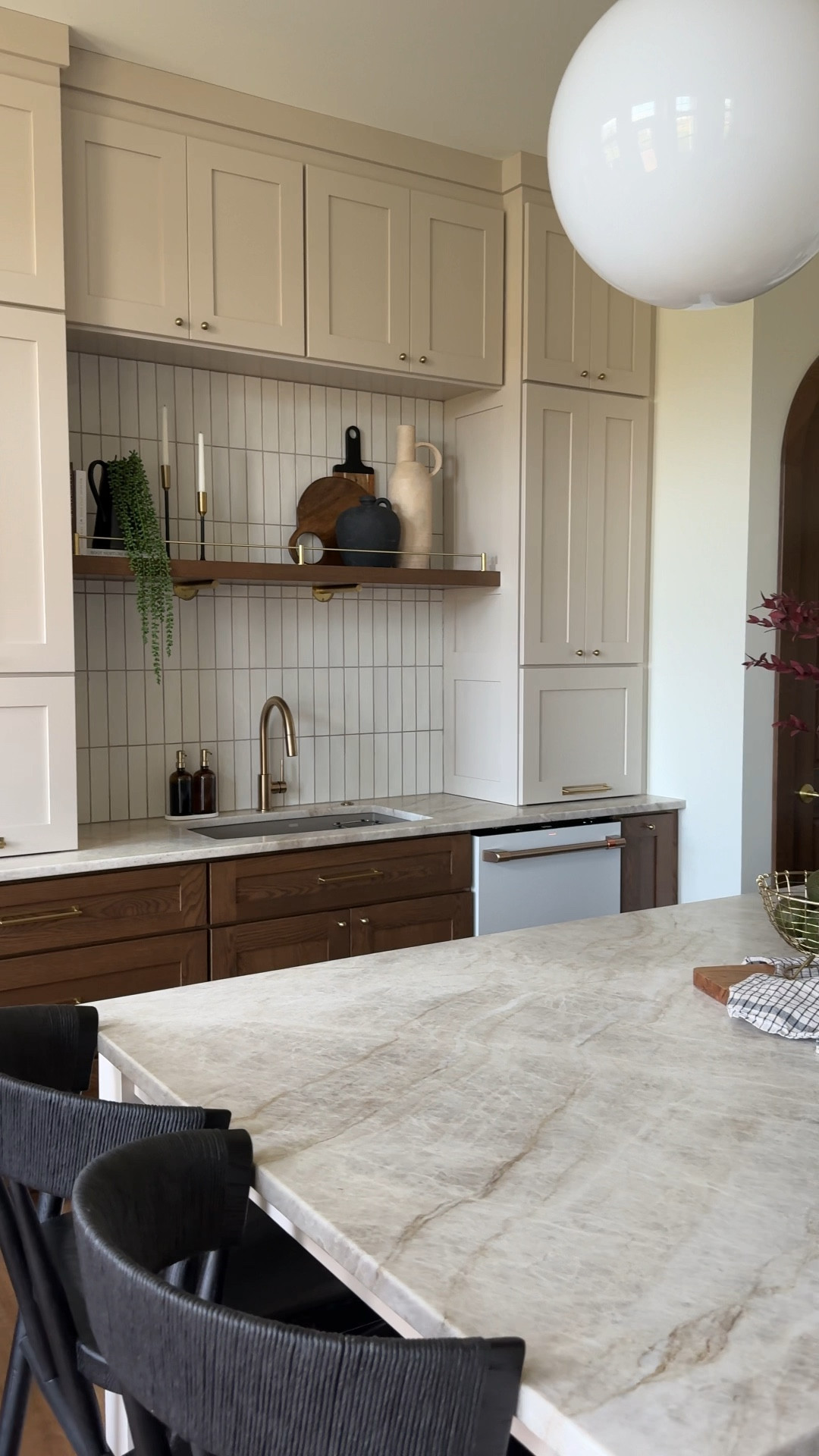 Builder grade kitchen made into my dream! Kitchen Reno, kitchen design, kitchen staging, home design! 

#LTKFamily #LTKHome #LTKWatchNow