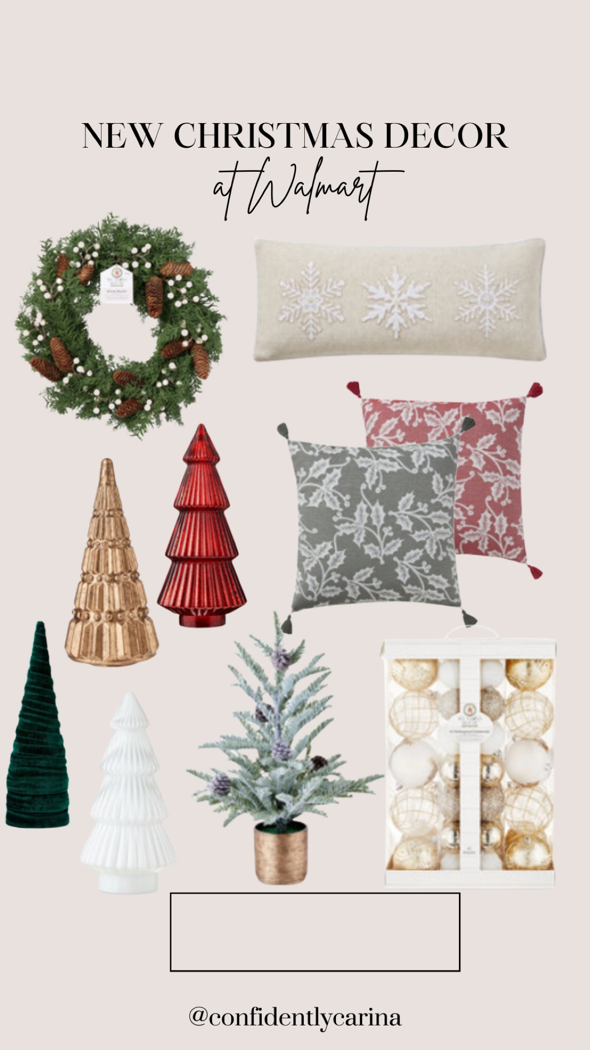 New Christmas decor finds from Walmart! Loving the neutrals thChristmas

#LTKSeasonal #LTKhome #LTKHoliday