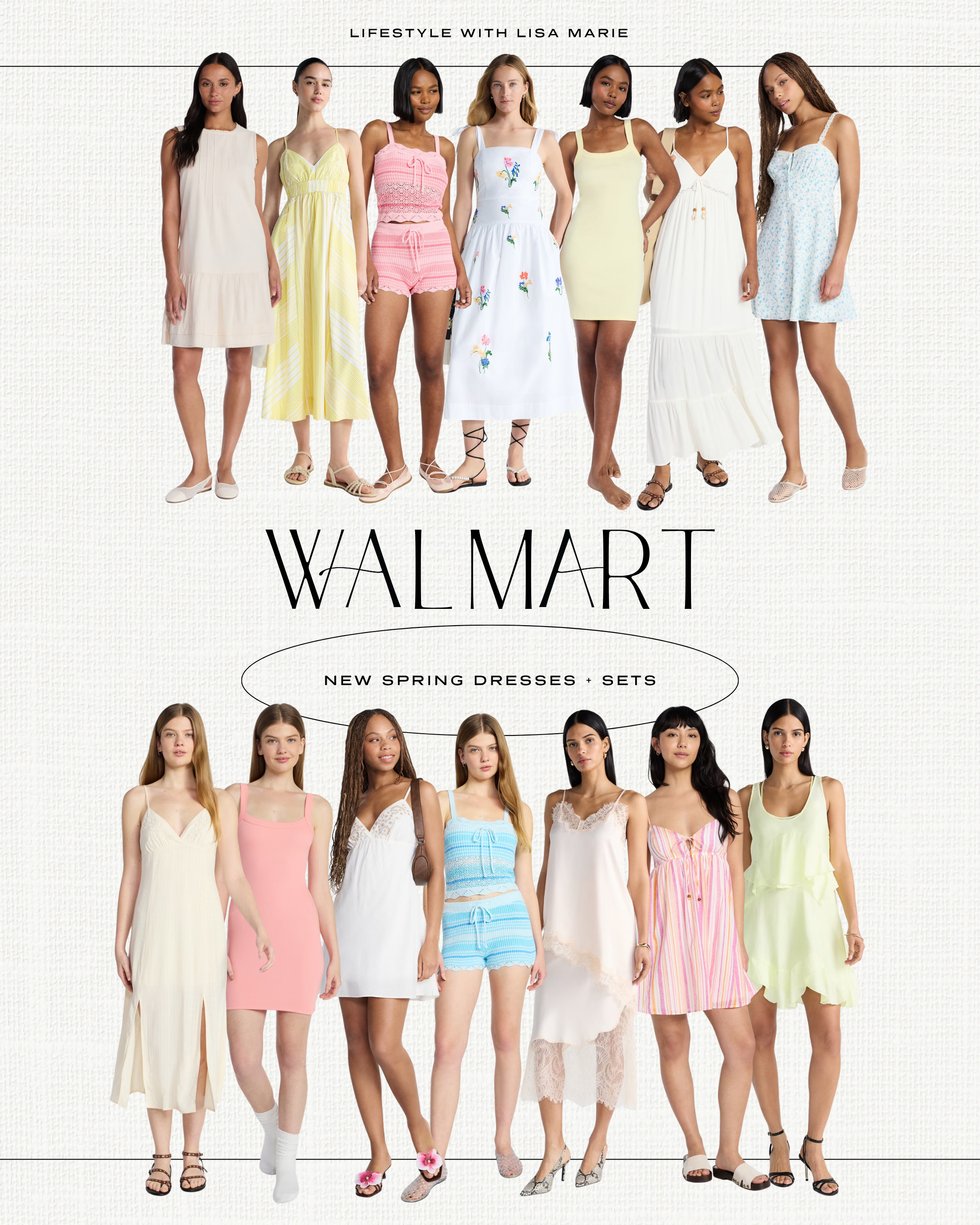 New Walmart dresses and matching sets for spring and summer. Floral, crochet, lace and cotton mini, midi and maxi dresses, skirts and short and skirt sets. Elevated casual outfits in pastel colors. Perfect for vacations, cruises, outdoor events, parties and BBQs. 

 #LTKFestival #LTKSeasonal #LTKPetite