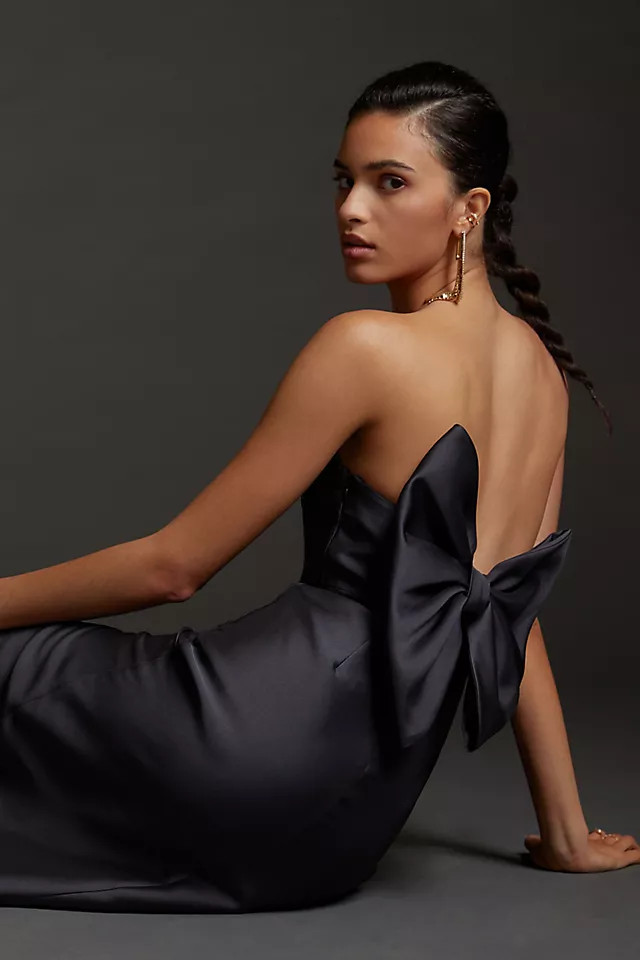 Slim Bow-Back Midi Dress | Anthropologie (US)