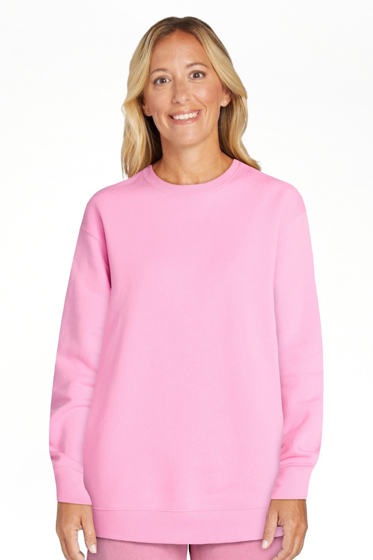 No Boundaries Fleece Oversized Sweatshirt with Long Sleeves, Women’s Sizes XXS-4X | Walmart (US)