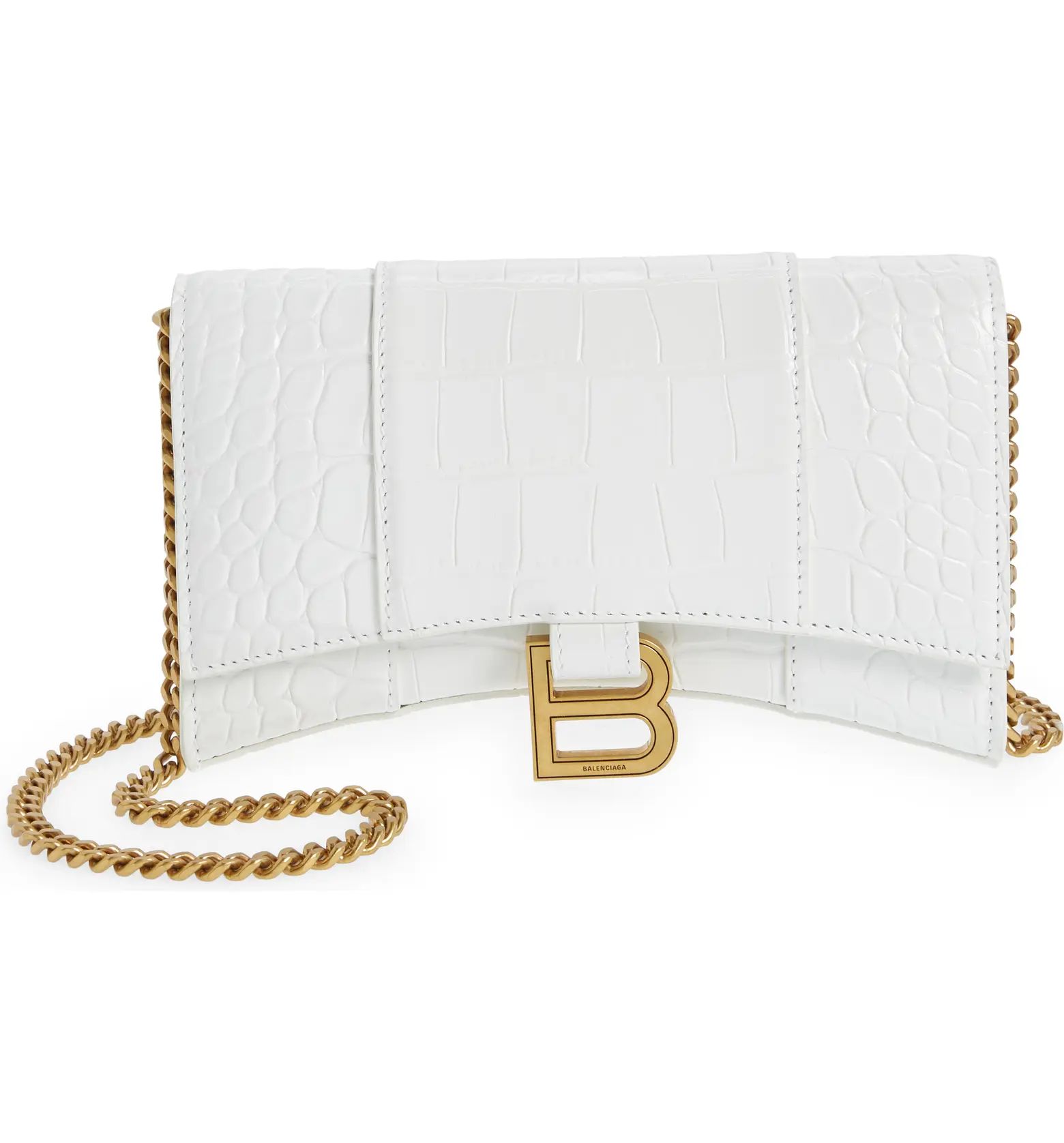 Hourglass Leather Wallet on a Chain | Nordstrom