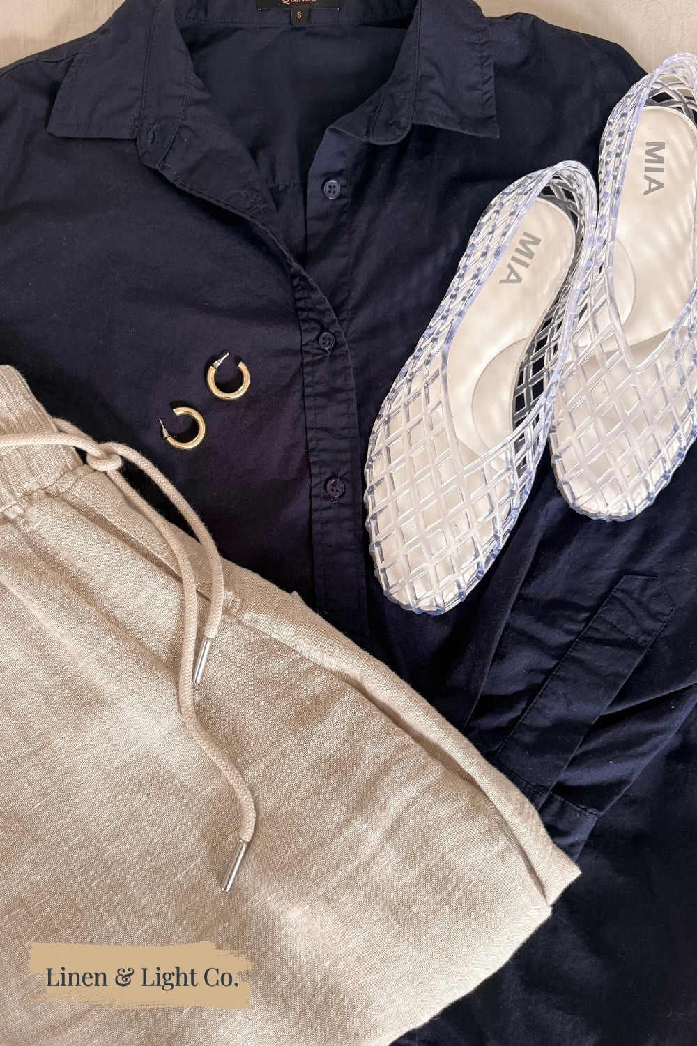 An easy summer capsule wardrobe formula: navy button-down, neutral linen pants, simple gold jewelry, and comfortable flats. This elevated casual outfit works for summer travel, sightseeing, church, dinner, or a casual office.

Sizing: S in the blue button-down | XS in the linen pants

New customers can use my Quince code INFG-26LINENANDLIGHTCO10 for 10% off their first purchase!

#LTKootd #LTKSeasonal
