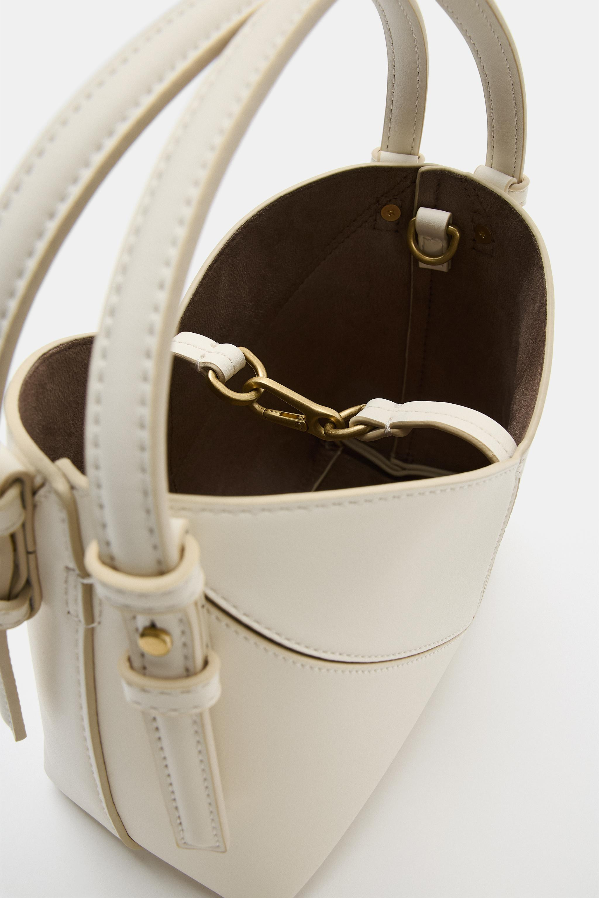 MINI BUCKET BAG WITH TOPSTITCHING | Zara UK
