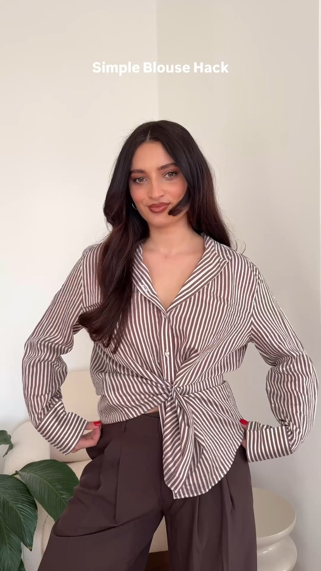 Simple blouse hack 🤎

#LTKWorkwear #LTKSpringSale #LTKSeasonal