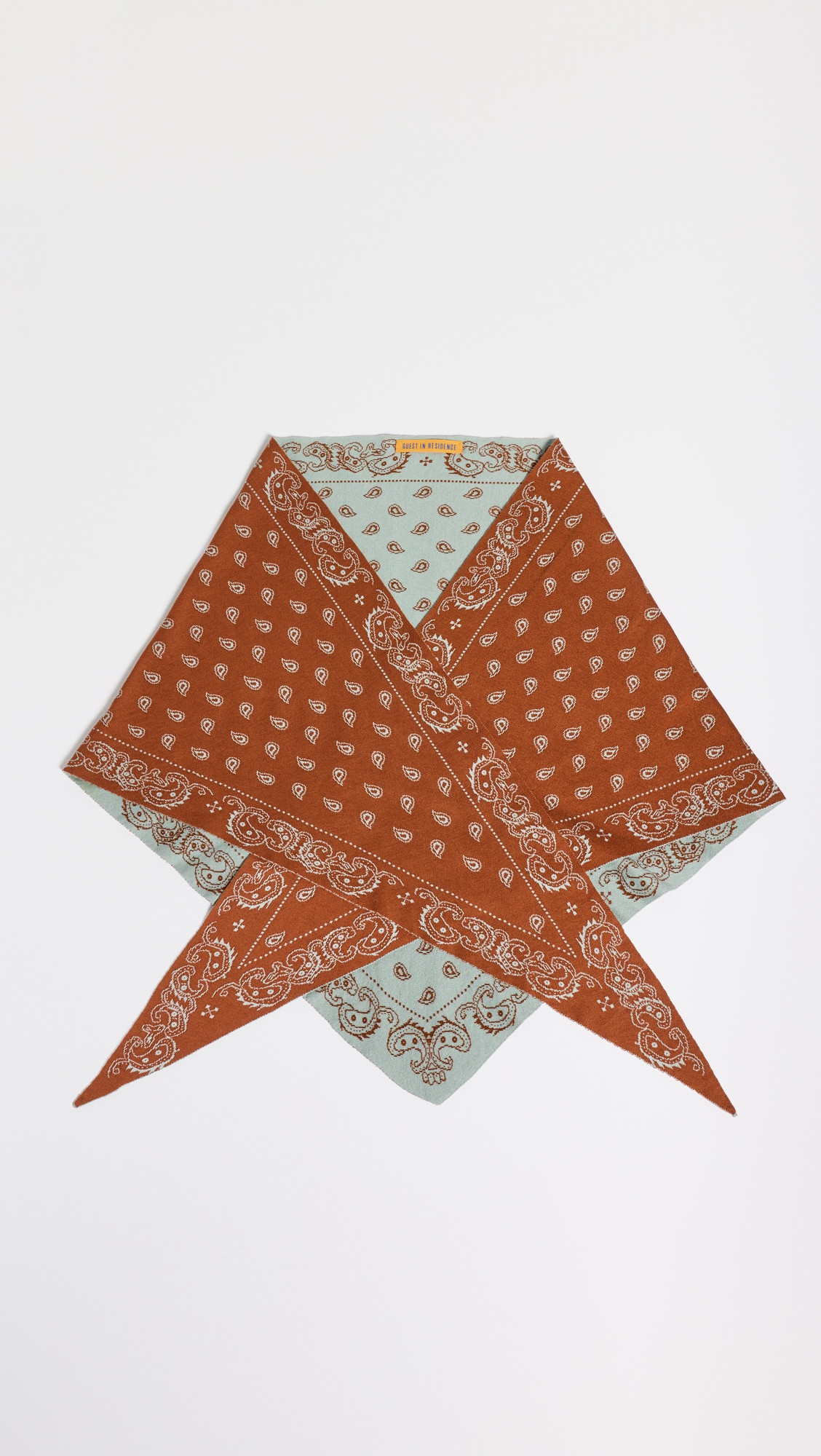 Guest in Residence The Wild Rag Triangle Scarf Carmine/Butter One Size | Shopbop