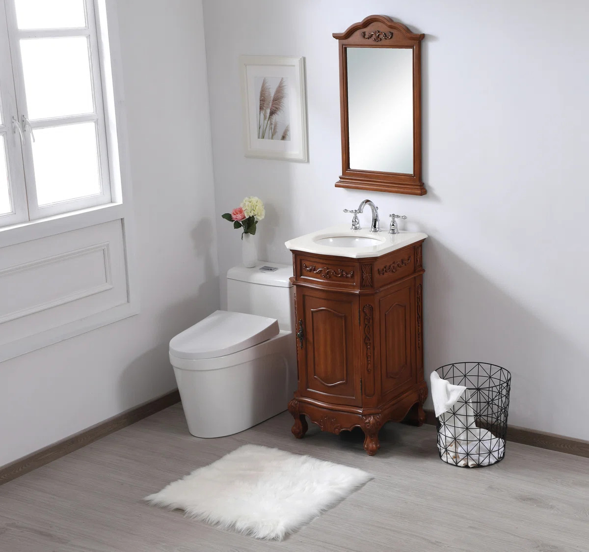 Lunette 19'' Single Bathroom Vanity with Top | Wayfair North America