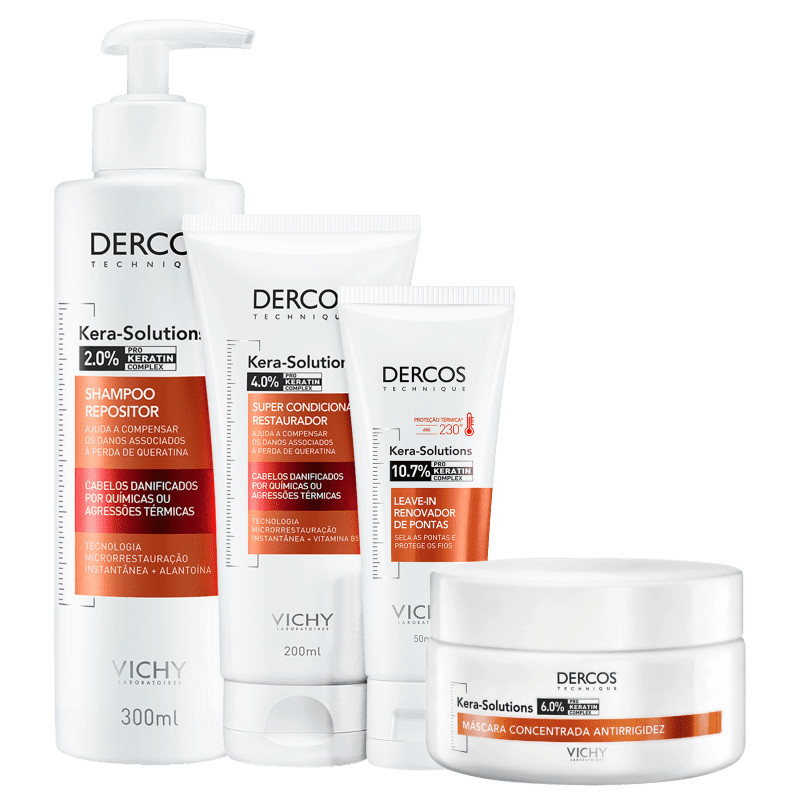 Kit Vichy Dercos Kera-Solutions Complete (4 Produtos) | Beleza Na Web (BR)