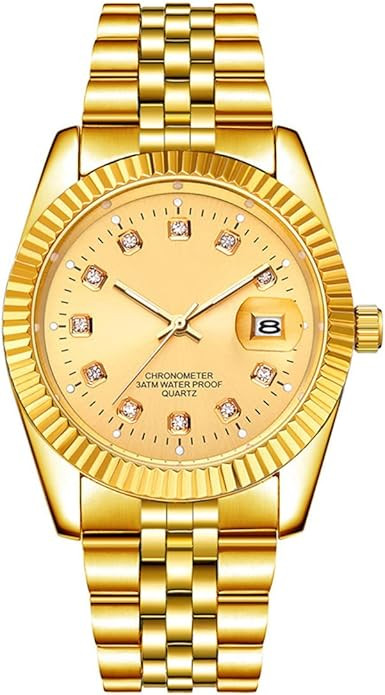 SENRUD Men's Classic Design Analog Quartz Watches Fashion Business Watch Stainless Steel Waterpro... | Amazon (US)