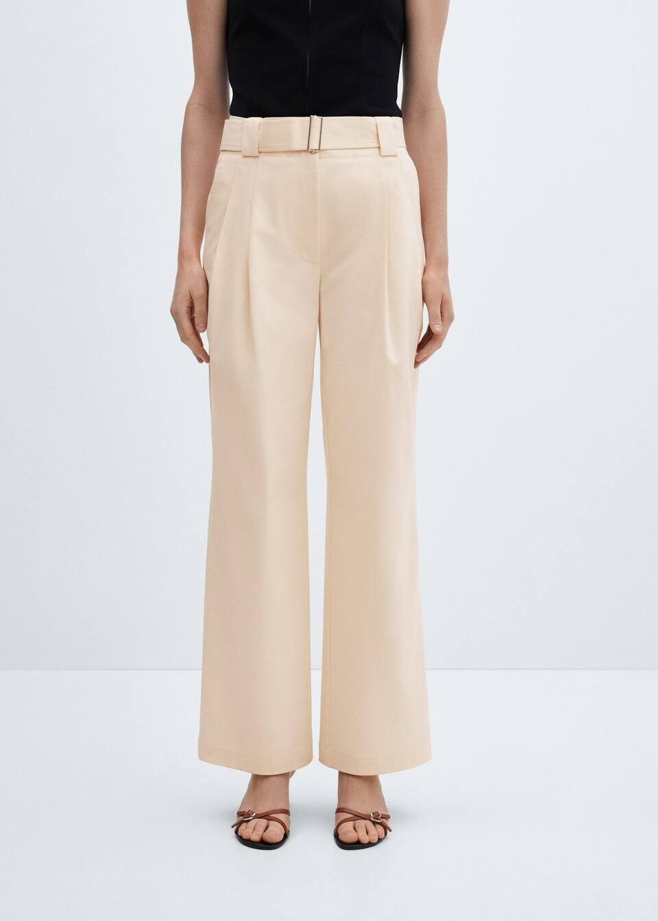 Pleated suit pants -  Women | Mango USA | MANGO (US)