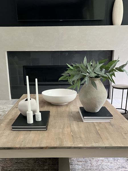 Current coffee table decor: neutral, modern, organic 
I’m loving the mix of curved pieces! 

#LTKFind #LTKhome