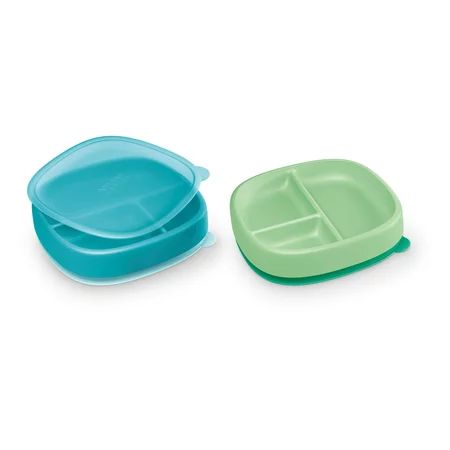 NUK Suction Plates and Lid, Assorted Colors, 2 Pack, 6+ Months | Walmart (US)