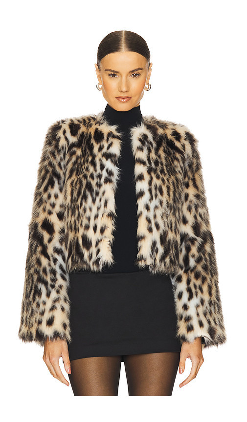 LOBA Purrla Faux Fur Jacket in Leopard. Size L | Revolve Clothing (Global)