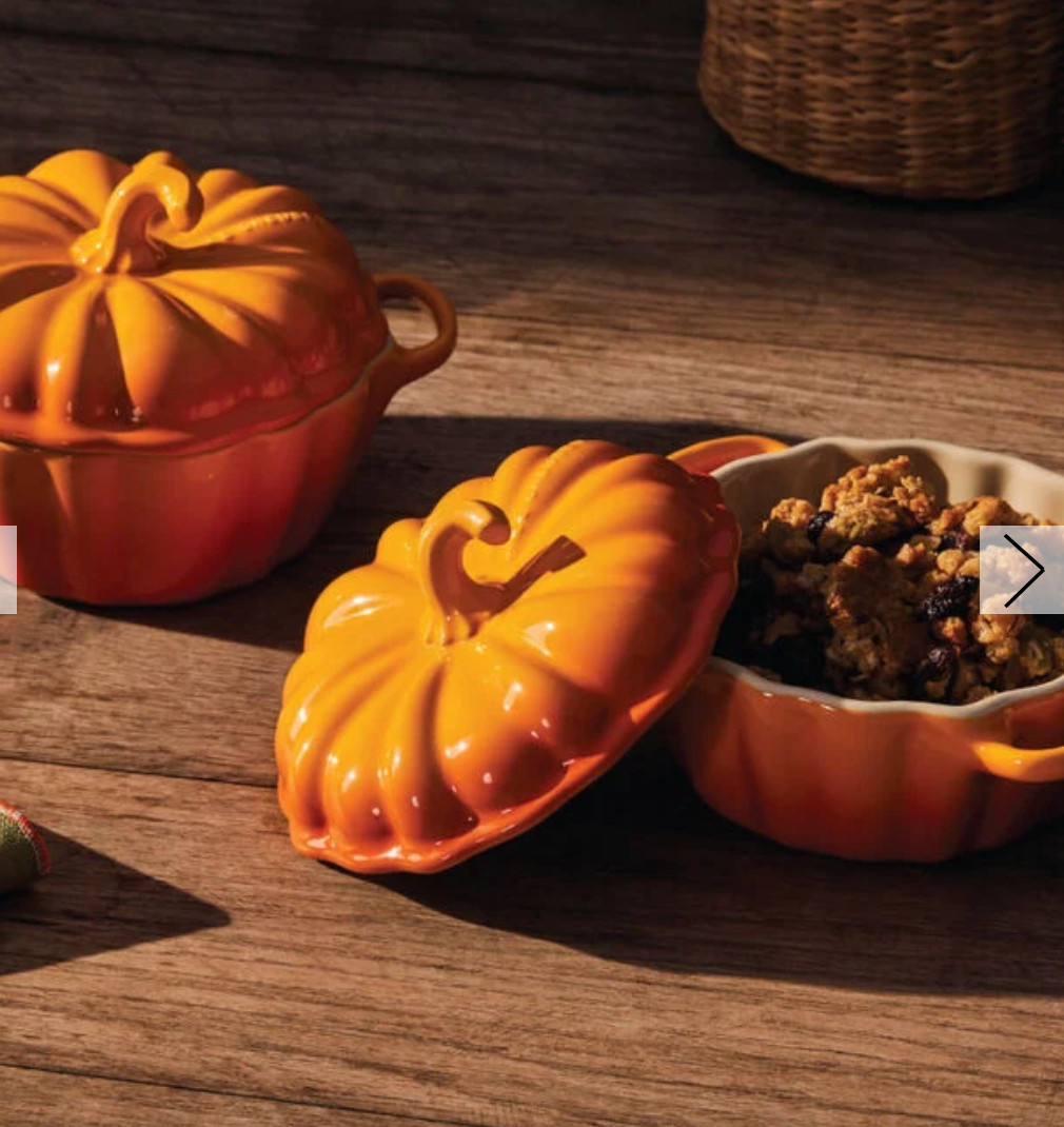 How precious are these pumpkin mini-cocottes from Le Creuset. If I could, I would have an extra house filled with Le Creuset. 

 #LTKHalloween #LTKSeasonal #LTKHome