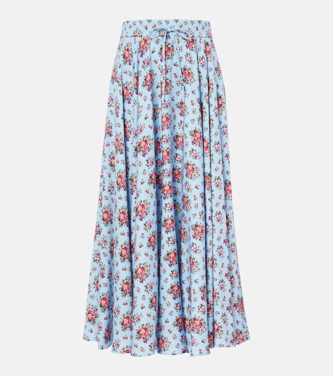 Floral silk-blend midi skirt | Mytheresa (US/CA)