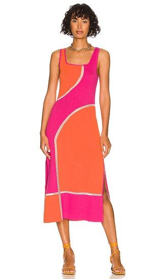 The Kimberly Dress in Tangerine & Strawberry | Revolve Clothing (Global)