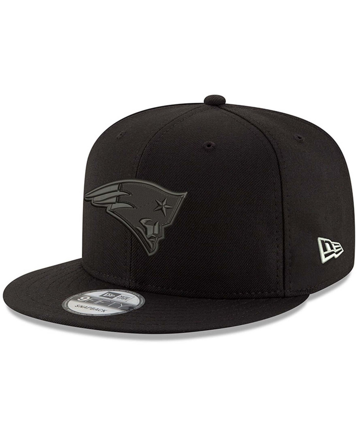 Men's Black New England Patriots Black On Black 9Fifty Adjustable Hat - Black | Macy's AU | APAC