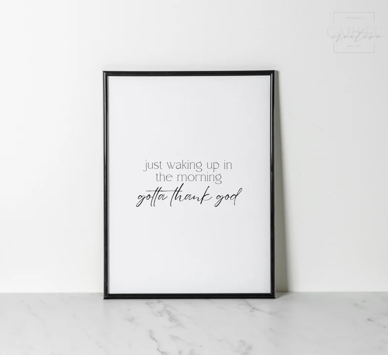 Just Waking up in the Morning Gotta Thank God Ice Cube Song - Etsy | Etsy (US)