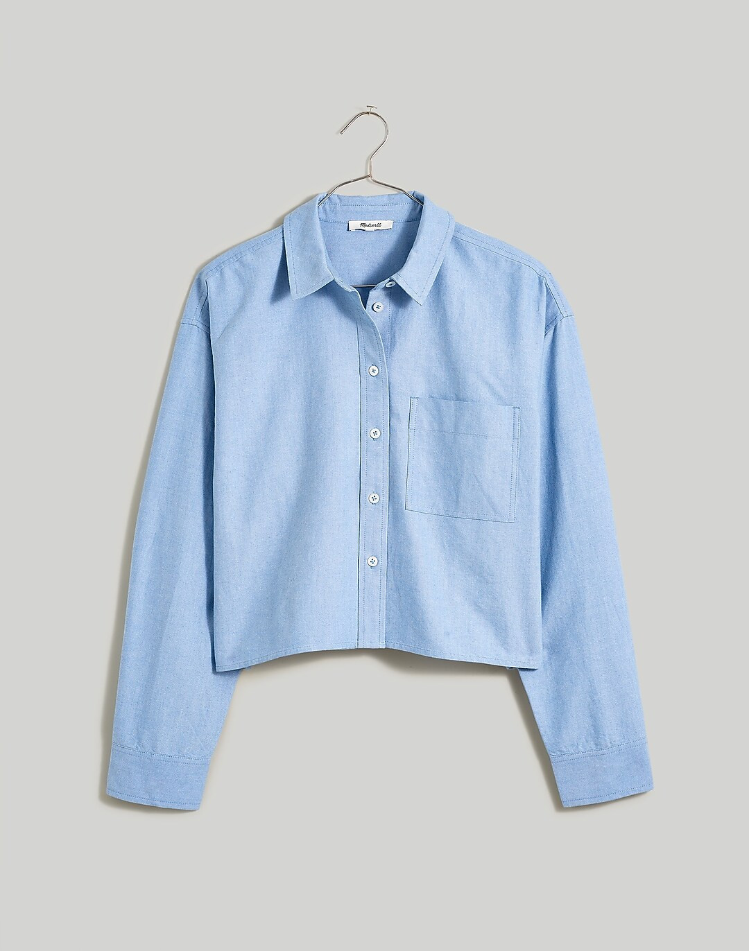 The Signature Oxford Crop Shirt | Madewell