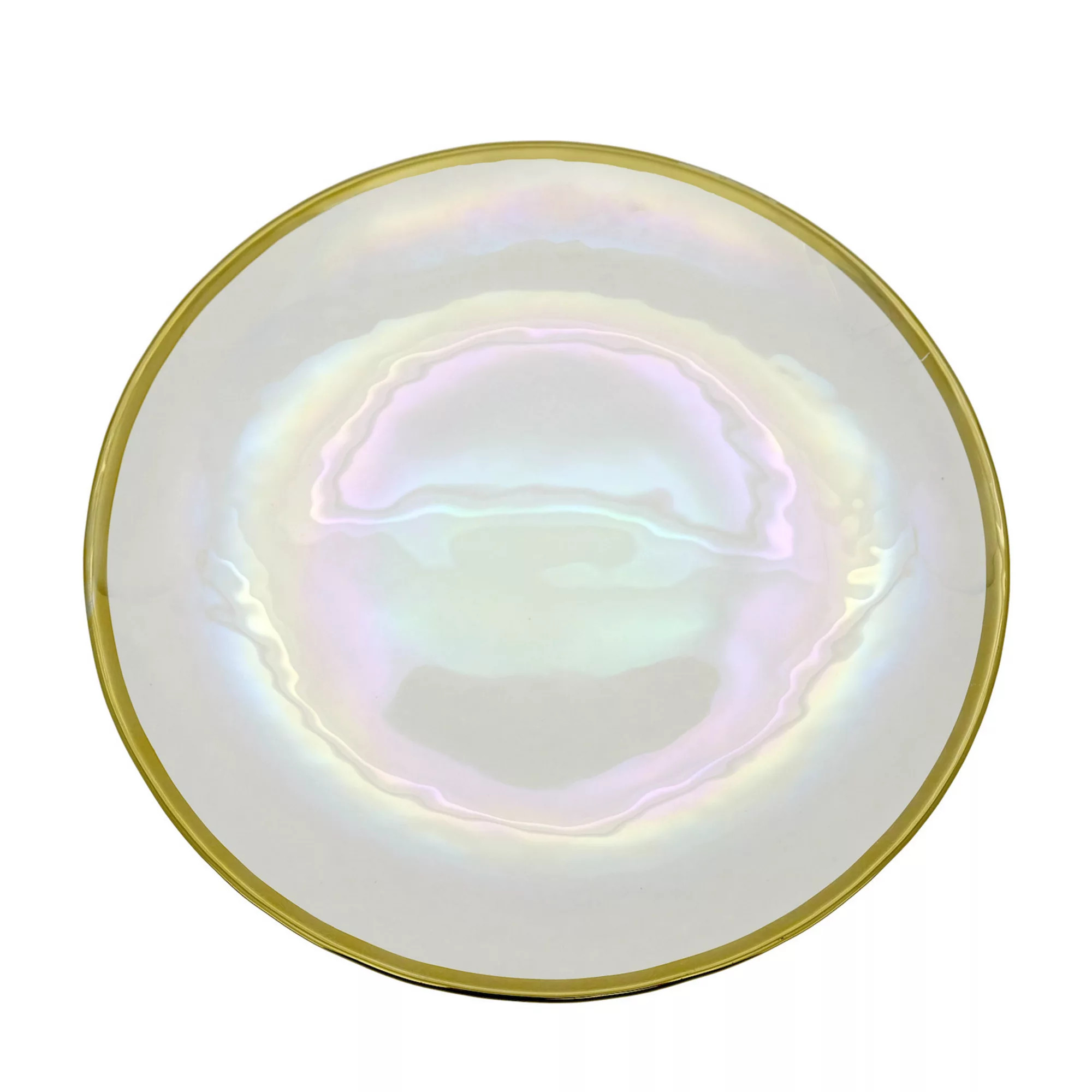 St. Nicholas Square® Iridized Glass Salad Plate | Kohl's