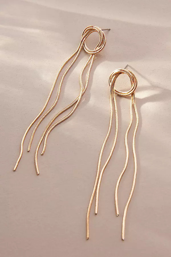 Looped Knot Long Dangle Earrings | Anthropologie (US)