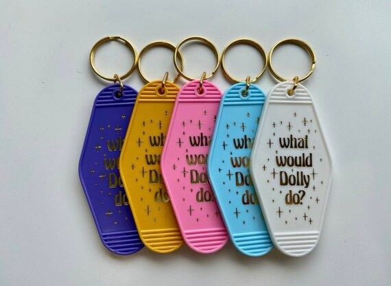 What Would Dolly Do Motel Keychain Iced Coffee Lover Coffee | Etsy | Etsy (US)