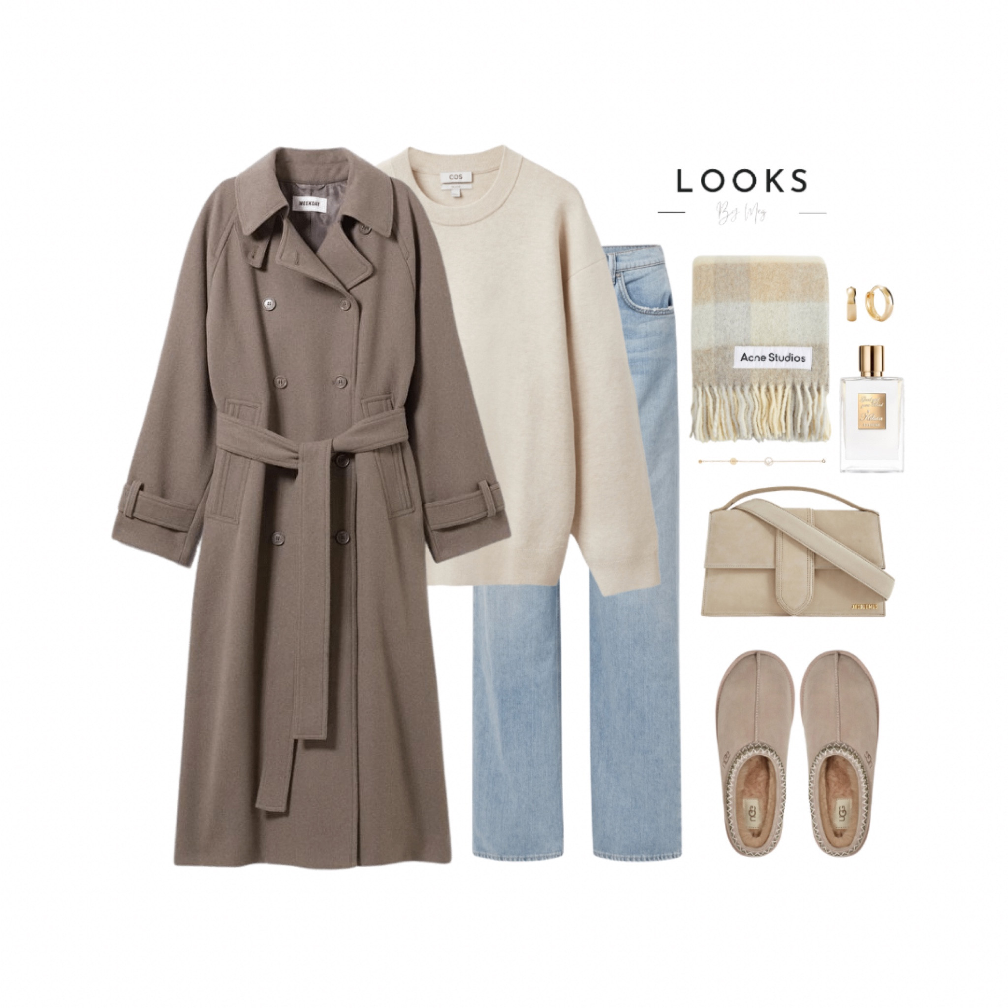 Neutrals always ☁️

Scarf, acne studios, everyday fashion, casual style, cos jumper, weekday coat, autumn, ugg, uggs, Tasman 

#LTKshoecrush #LTKSeasonal #LTKstyletip