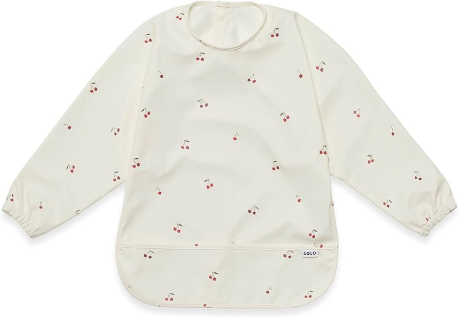 Lalo Smock Bib - Long Sleeve Baby Bib, Elastic Cuffs for Comfort, Large Catch-All Pocket, Waterpr... | Amazon (US)