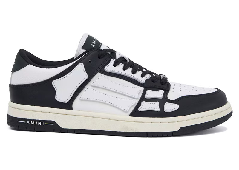 Men's AMIRI Skel Top Low Sneakers in Black/White | StockX