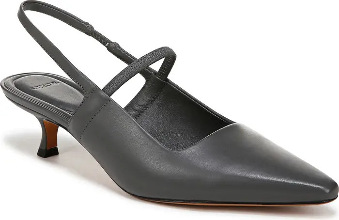 Venice Slingback Pointed Toe Kitten Heel Pump (Women) | Nordstrom