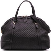 Gucci Women's Preloved Leather Top Handle Bag- Black Satchel | NastyGal UK
