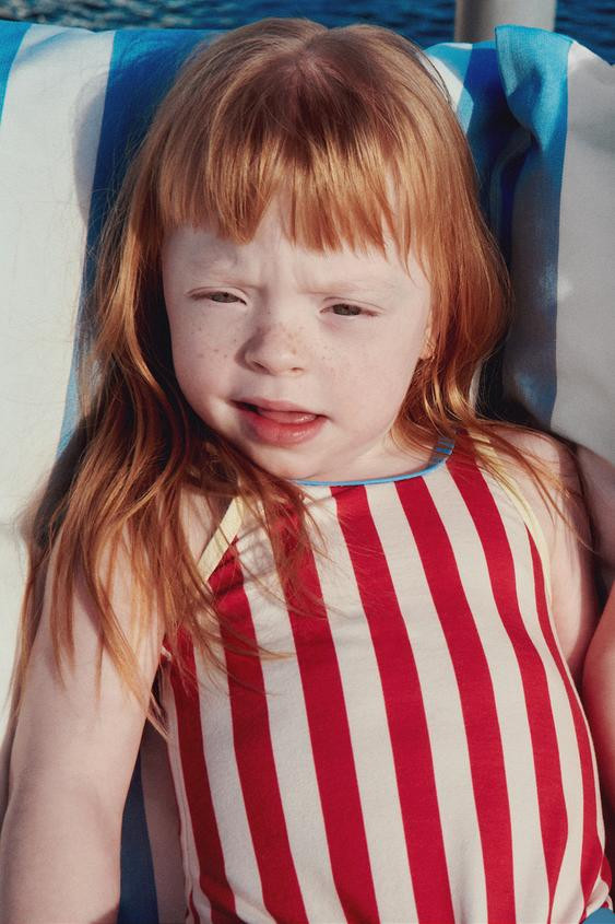 ZARA TIMELESS - STRIPED SWIMSUIT | Zara US