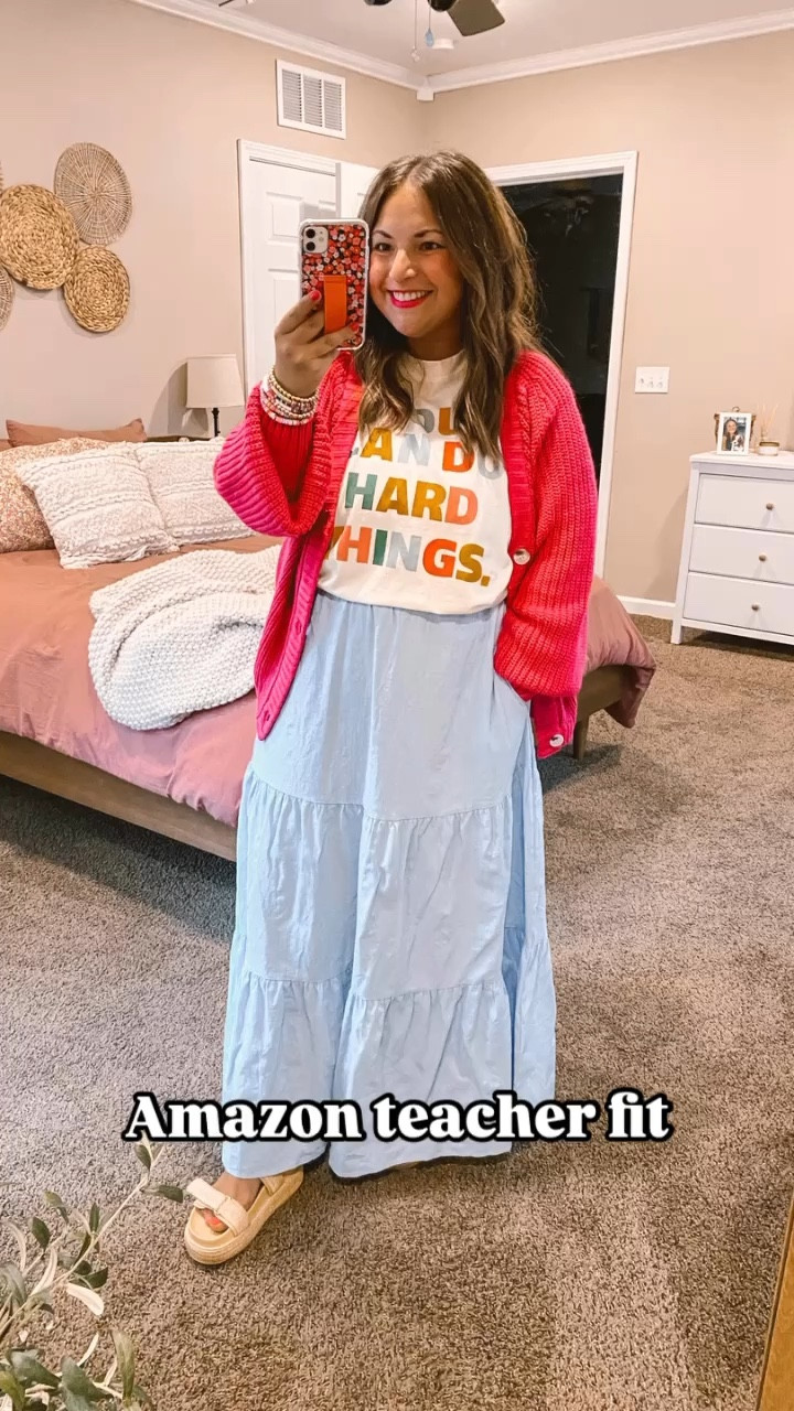 Refresh your teaching wardrobe with these colorful + stylish outfits from Amazon! Choose from a variety that blends comfort & style, so you can feel good while looking professional in the classroom. All five outfits are head to toe Amazon! 😍 Which is your fav? Mine’s the last one: in my school counselor era! 💕🪩🤩

#LTKFindsUnder50 #LTKStyleTip #LTKFindsUnder100