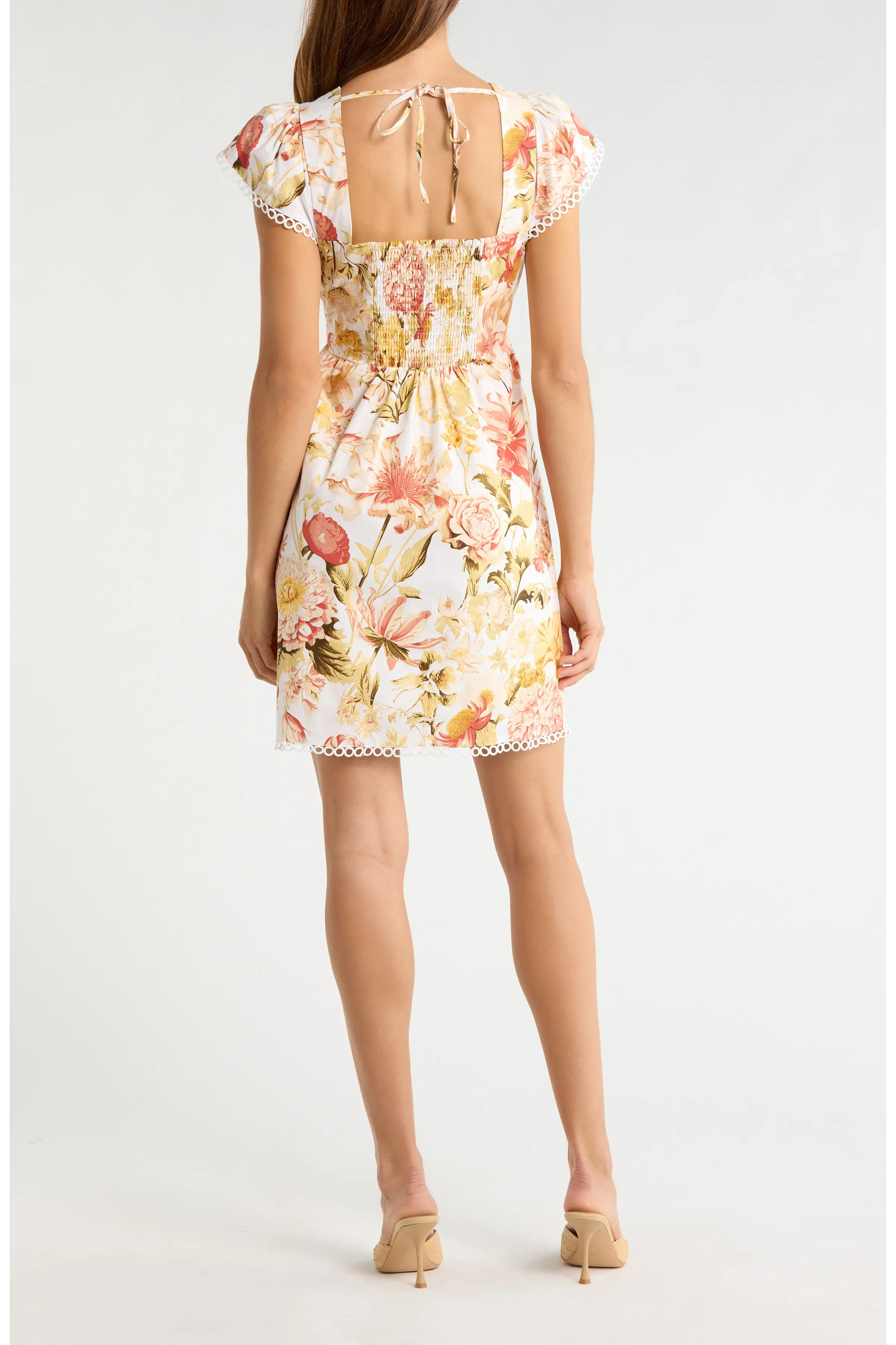 Zury Katey Floral Print Smocked Dress (Women) | Nordstrom | Nordstrom