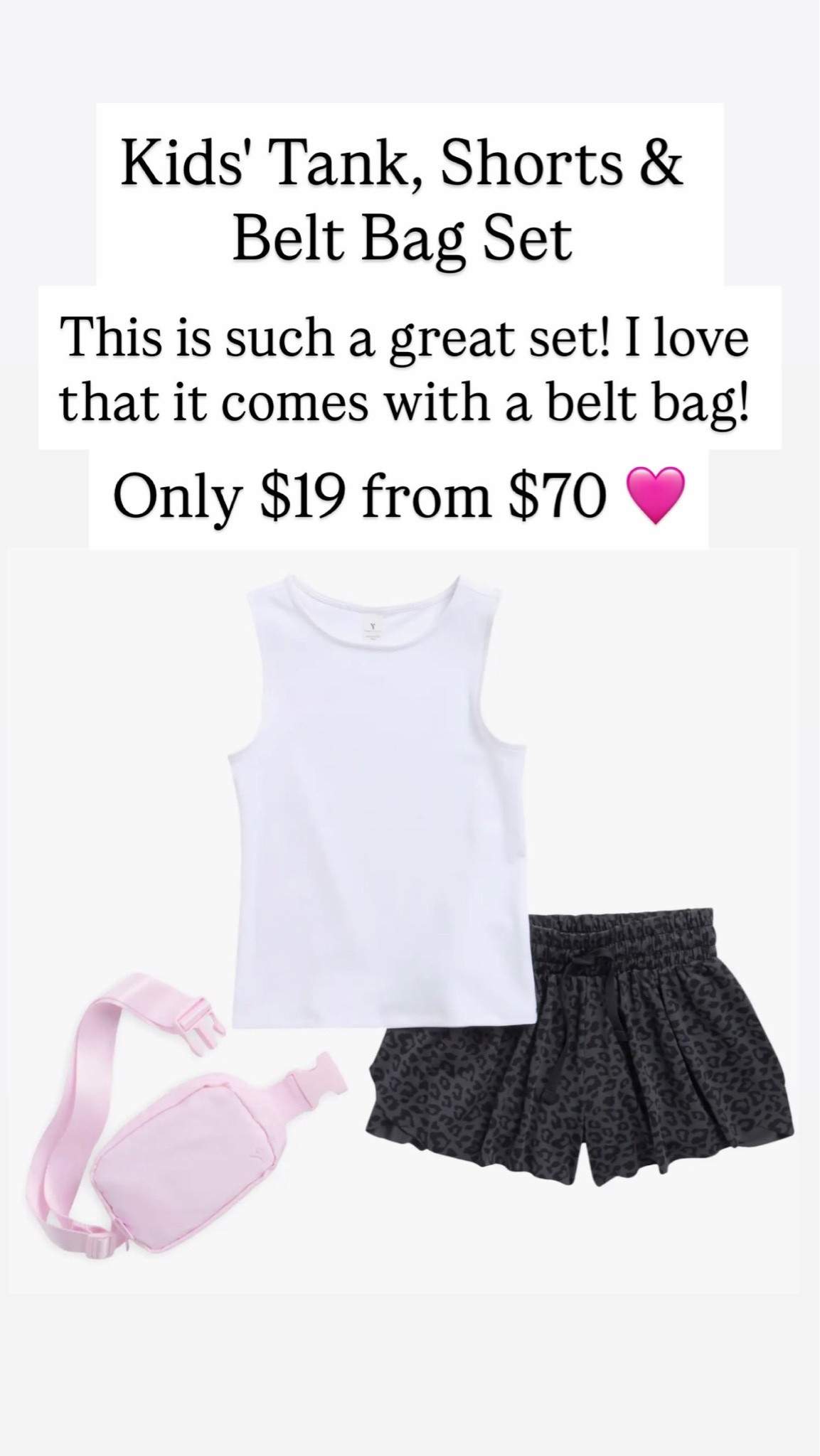 Kids' Lunatek Nicki Tank, Shorts & Belt Bag Set

#LTKKids #LTKSaleAlert