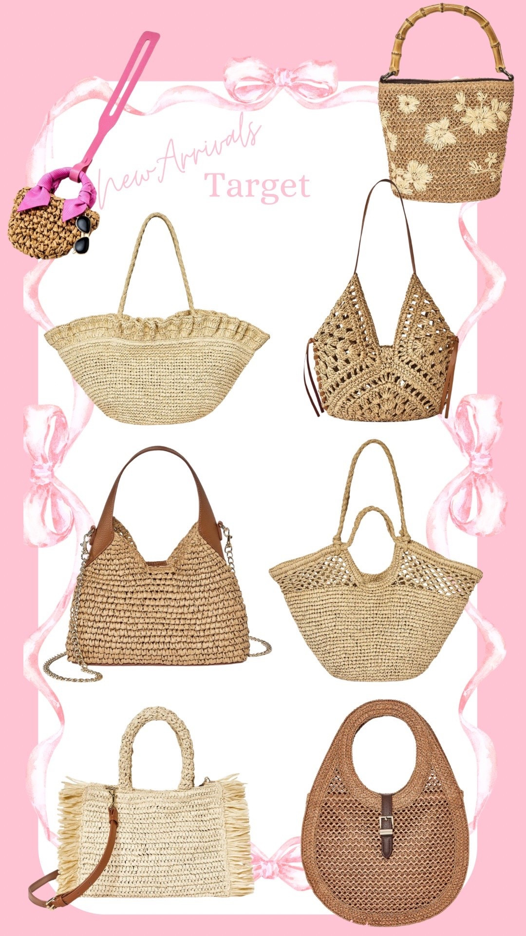 Raffia bag, target bag, spring break 

#LTKTravel