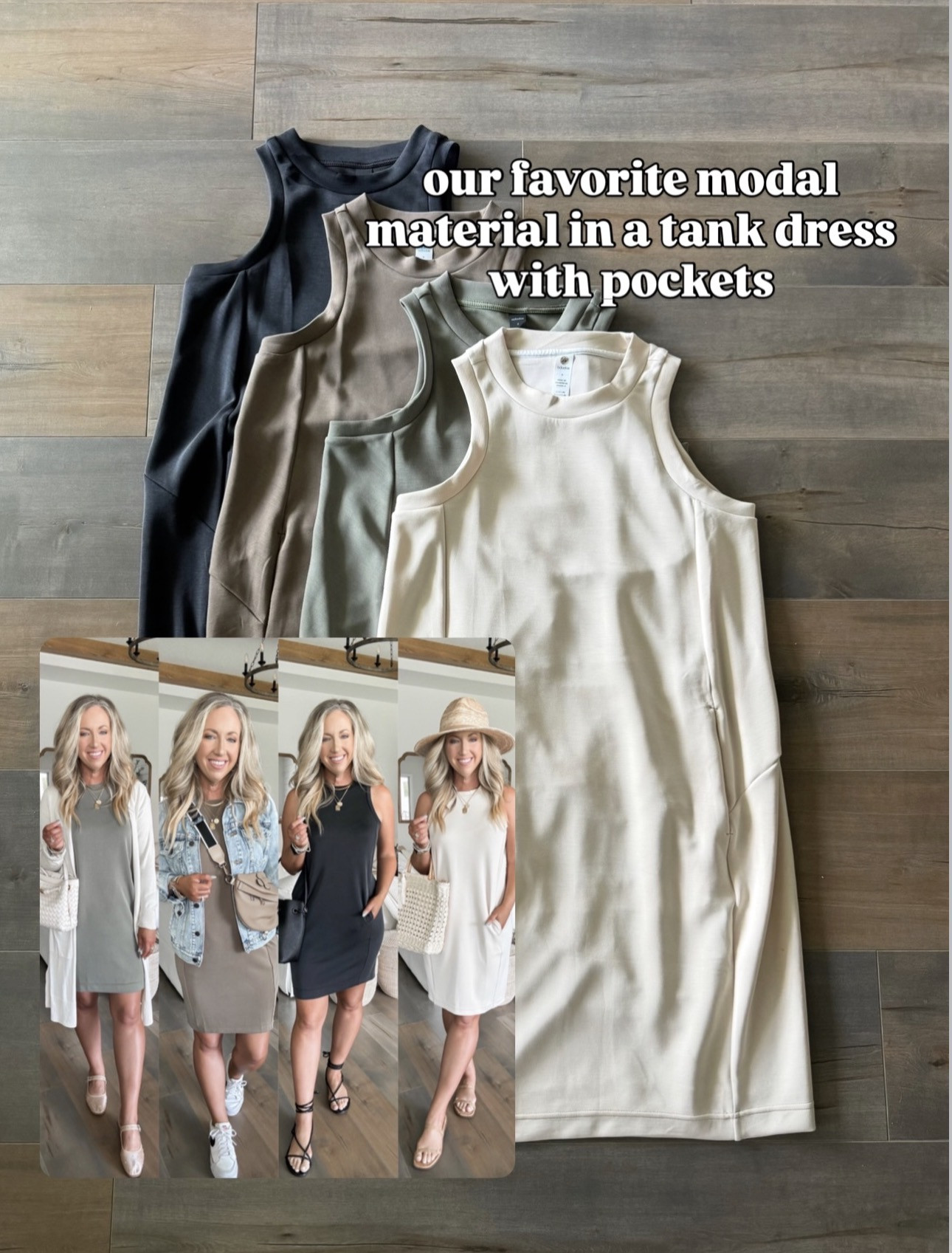 Super comfy tank dress with pockets! Can't get enough of this modal material. Perfect for a day out. 

Comfortable style, everyday wear, affordable clothing finds, Amazon basics, basic sleeveless dress, neutral colors, casual outfit inspo, Amazon fashion, spring and summer style, warm weather, travel outfit, vacation wear, on-the-go, mom style.  

 #LTKootd #LTKmomlife
