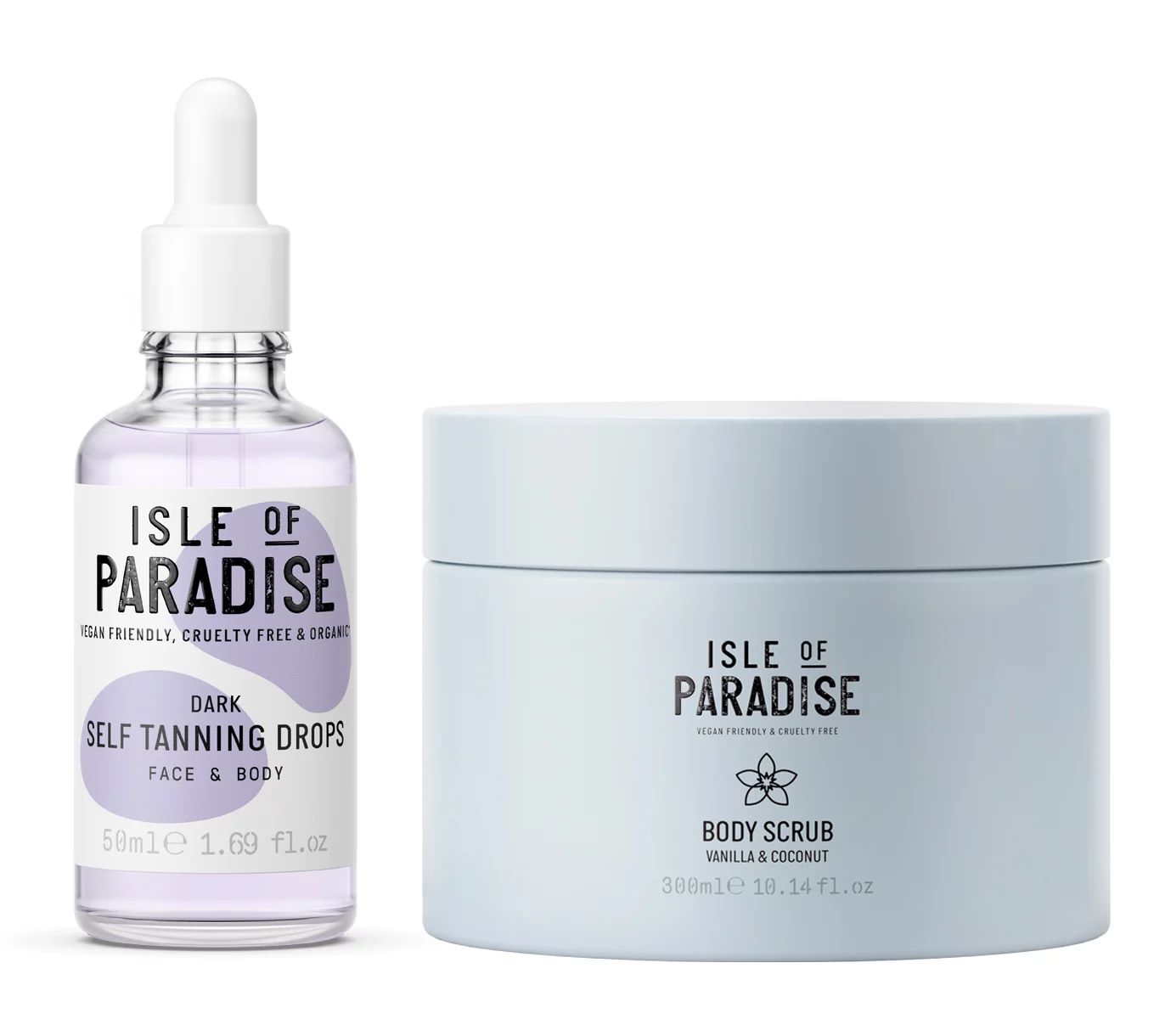 Isle of Paradise Self- Tanning Drops & Body Scrub Auto-Delivery | QVC