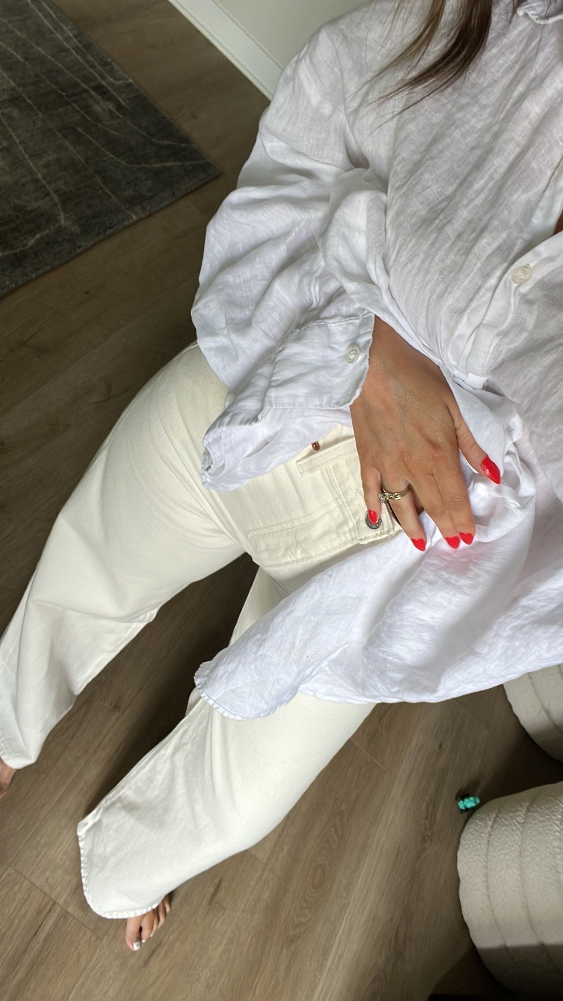 Levi’s Ribcage jeans - tts - white ivorydenim for summer 