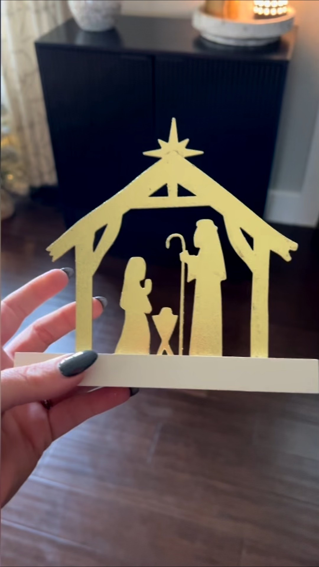When you find the cutest little nativity scene for your entryway table and it matches all your gold Christmas decor perfectly! Plus, it’s only $6 too! What a score! 🙌🏻

#LTKSeasonal #LTKHome #LTKHoliday