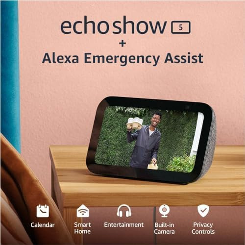 All-new Echo Show 5 (3rd Gen, 2023 release) + Alexa Emergency Monthly (auto-renewal) | Smart disp... | Amazon (US)