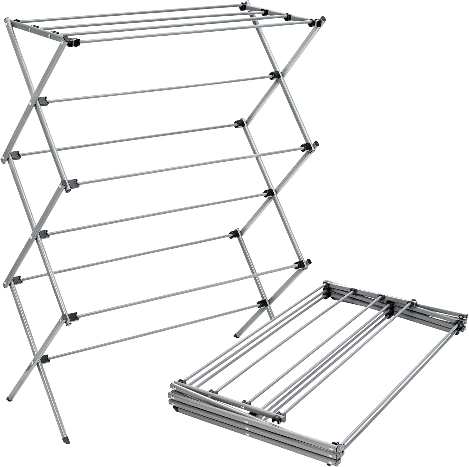 Honey Can Do Oversize Collapsible Clothes Drying Rack DRY-09066 Silver | Amazon (US)