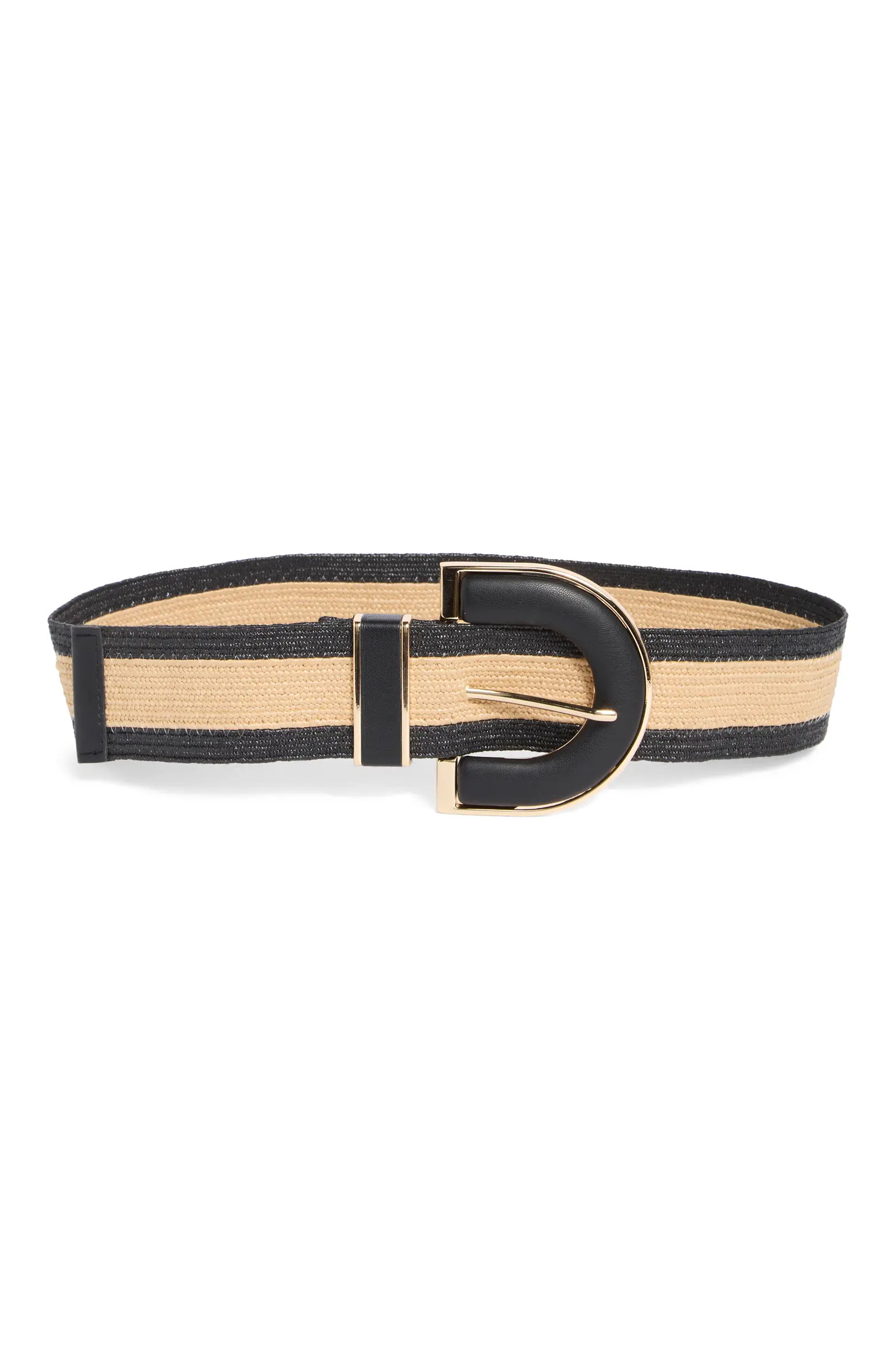 Two-Tone Stretch Straw Belt (Women) | Nordstromrack | Nordstrom Rack