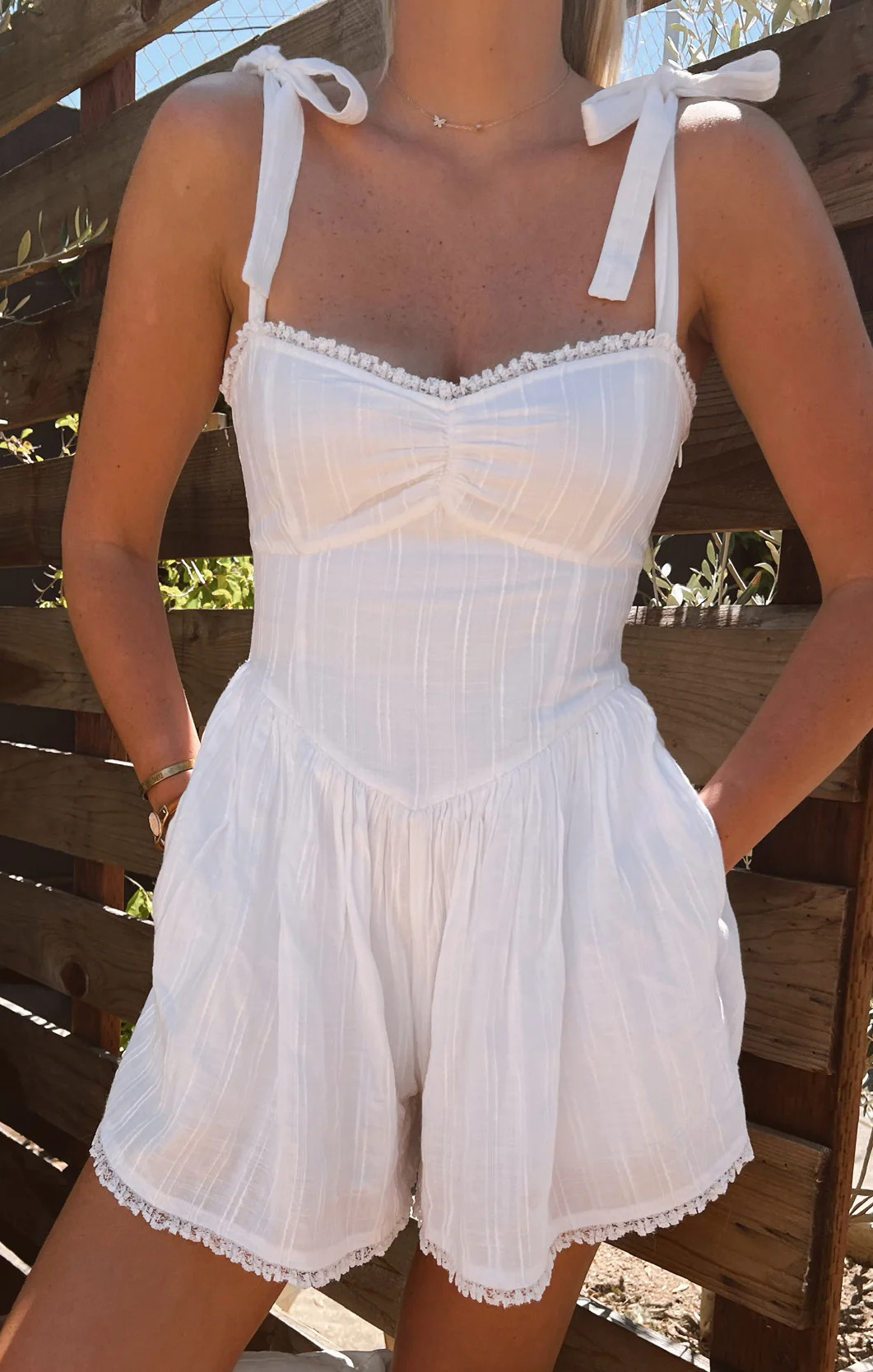 Regal Romper ~ White | Show Me Your Mumu