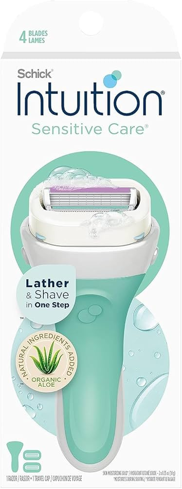 Schick Intuition Razors for Women with Sensitive Skin | 1 Razor & 2 Intuition Razor Blades Refill... | Amazon (US)