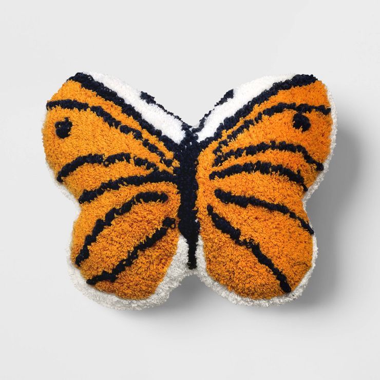 Butterfly Printed Plush Lumbar Throw Pillow - Room Essentials™ | Target