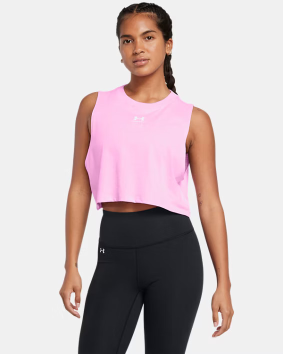 Women's UA Cropped Logo Tank | Under Armour | Under Armour (US)